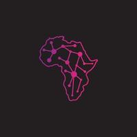 tecnologia africana logo vettore simbolo icona illustrazione design moderno