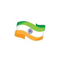 bandiera nazionale indiana vettore sfondo icona illustrazione logo design