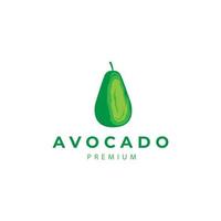 frutta fresca di avocado logo design icona vettore illustrazione grafica idea creativa