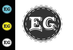es. lettera nuovo logo e modello di progettazione di icone vettore