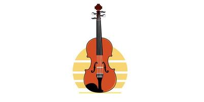 vettore di strumento musicale violino