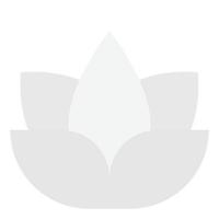 illustrazione vettoriale a colori piatti dell'icona del fiore di loto
