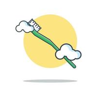 illustrazioni di cartoni animati di spazzolino da denti vettore