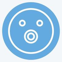 icona emoticon lampeggiante. adatto per il simbolo dell'emoticon. stile occhi azzurri. design semplice modificabile. vettore del modello di progettazione. semplice illustrazione del simbolo