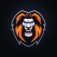 modelli di logo eSport di leone vettore