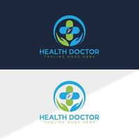 logo medico, modello di progettazione vettoriale del logo sanitario