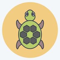 icona tartaruga. adatto per simbolo animale. stile piatto. design semplice modificabile. vettore del modello di progettazione. semplice illustrazione del simbolo