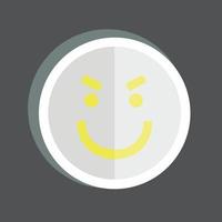 emoticon adesivo sorpreso. adatto per il simbolo dell'emoticon. design semplice modificabile. vettore del modello di progettazione. semplice illustrazione del simbolo