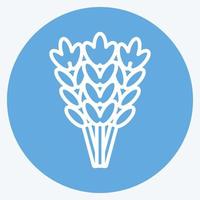 icona di grano. adatto per il simbolo del giardino. stile occhi azzurri. design semplice modificabile. vettore del modello di progettazione. semplice illustrazione del simbolo