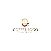 vettore di progettazione del logo del caffè del caffè