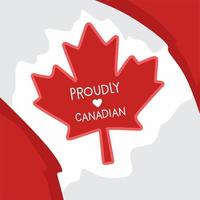 orgogliosamente canadese con il logo del Canada