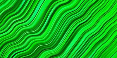 texture vettoriale verde chiaro con curve.