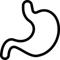 illustrazione vettoriale dello stomaco su uno sfondo. simboli di qualità premium. icone vettoriali per il concetto e la progettazione grafica.