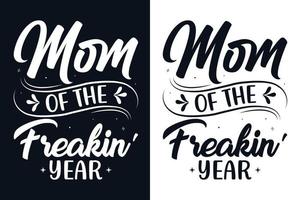 citazioni per la festa della mamma tipografia lettering svg design.eps vettore