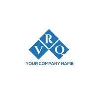 vrq creative iniziali lettera logo concept. vrq lettera design.vrq lettera logo design su sfondo bianco. vrq creative iniziali lettera logo concept. disegno della lettera vrq. vettore