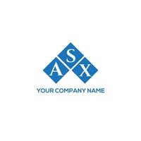 design del logo della lettera asx su sfondo bianco. asx creative iniziali lettera logo concept. disegno della lettera asx. vettore