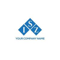 isz lettera logo design su sfondo bianco. isz creative iniziali lettera logo concept. disegno lettera isz. vettore