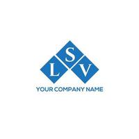 lsv lettera logo design su sfondo bianco. lsv creative iniziali lettera logo concept. disegno della lettera lsv. vettore