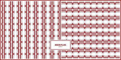 modello di pilastri moderni verticali e orizzontali vettore