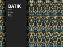 batik etnico vettore modello indonesiano moda senza cuciture tessile vintage astratto