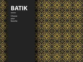 batik etnico vettore modello indonesiano moda senza cuciture tessile vintage astratto