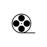video, riproduzione, film, lettore, film icona linea continua illustrazione vettoriale modello logo. adatto a molti scopi.