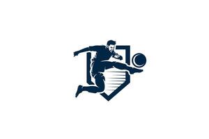 logo vettoriale illustrazione calcio