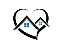 Sweet Home logo design semplice e moderno per servizi immobiliari e di sicurezza vettore