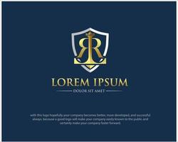 il logo della legge rl progetta semplice e moderno per il servizio di avvocato