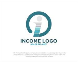 disegni del logo del reddito vettore