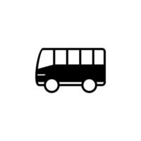 bus, autobus, pubblico, trasporto icona linea continua illustrazione vettoriale modello logo. adatto a molti scopi.