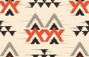 etnico astratto ikat art. modello senza cuciture in stile tribale, popolare e messicano. ornamento di arte geometrica azteca print.design per moquette, carta da parati, abbigliamento, avvolgimento, tessuto, copertina, tessile vettore