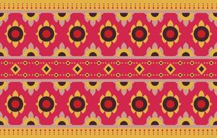 bordo fatto a mano etnico rosa bella arte. modello senza cuciture navajo in stile tribale, ricamo popolare, messicano, peruviano, indiano, marocchino, tacchino e uzbeko. stampa di ornamento d'arte geometrica motivo azteco. vettore