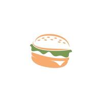 vettore del modello di disegno dell'illustrazione dell'icona dell'hamburger