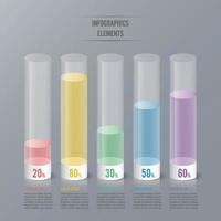 il modello di progettazione infografica può essere utilizzato per il layout del flusso di lavoro, il diagramma, le opzioni numeriche, il web design. concetto di business infografica con opzioni, parti, passaggi o processi. sfondo astratto. vettore