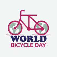 giornata mondiale della bicicletta vettore