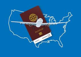riapertura america e viaggi in aereo con passaporto vaccinale vettore