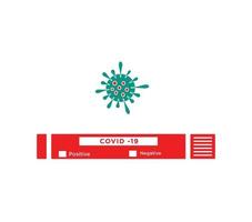 illustrazione del logo vettoriale dell'icona del virus corona 19