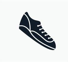 il modello di progettazione di logo di vettore di scarpe icona