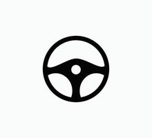 modello di progettazione del logo di vettore dell'icona del volante