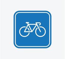 bici icona vettore logo design modello piatto stile alla moda