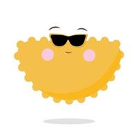 emoji con gli occhiali illustrazione vettoriale