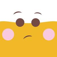 emoticon di vettore di illustrazione emoji carino