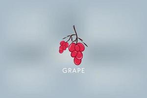 modello di progettazione del logo dell'icona dell'uva creativa, icona del logo vettoriale dell'uva isolata