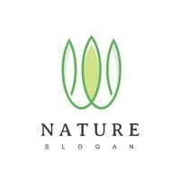 logo del re della natura con il simbolo della corona di foglie vettore