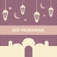 poster di eid mubarak vettore