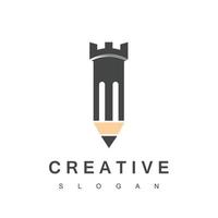 modello di logo dal design creativo forte vettore