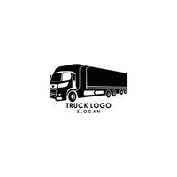 vettore del modello di logo della siluetta del camion