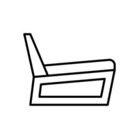 sedia isolata modello di progettazione dell'icona vettore