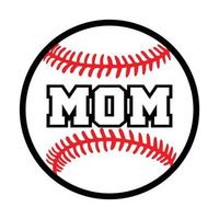 mamma baseball, elemento di design vettore